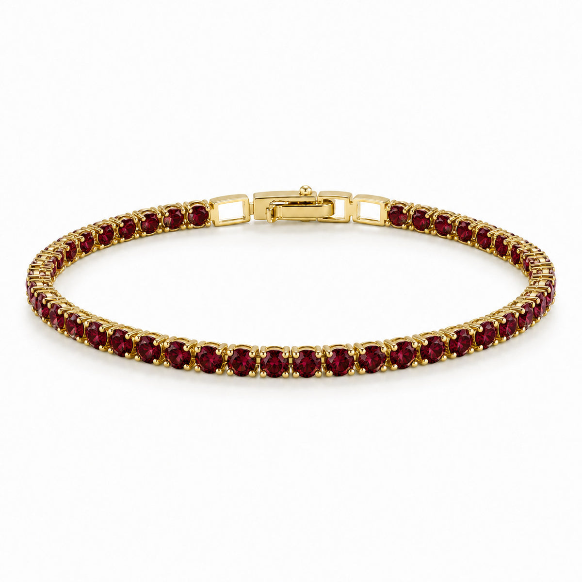 Not Your Basic Tennis Red rhinestone bracelet