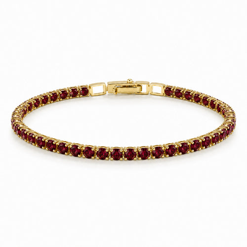 Not Your Basic Tennis Red rhinestone bracelet