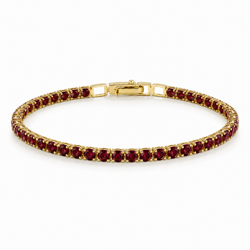Not Your Basic Tennis Red rhinestone bracelet