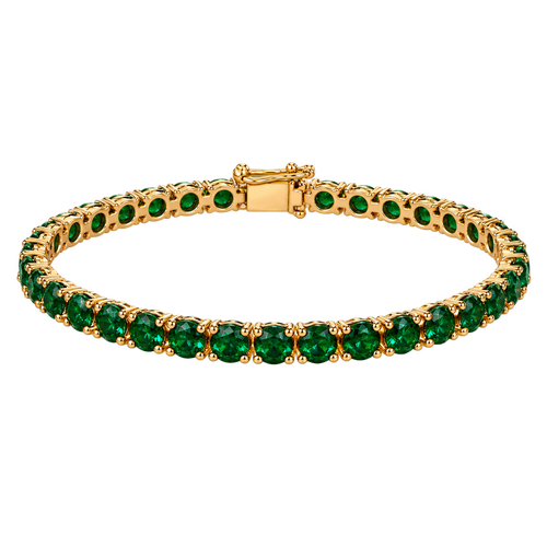 Advantage, You emerald green crystal tennis bracelet