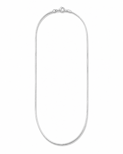 The Be Still Look: Bar None flat sterling silver chain
