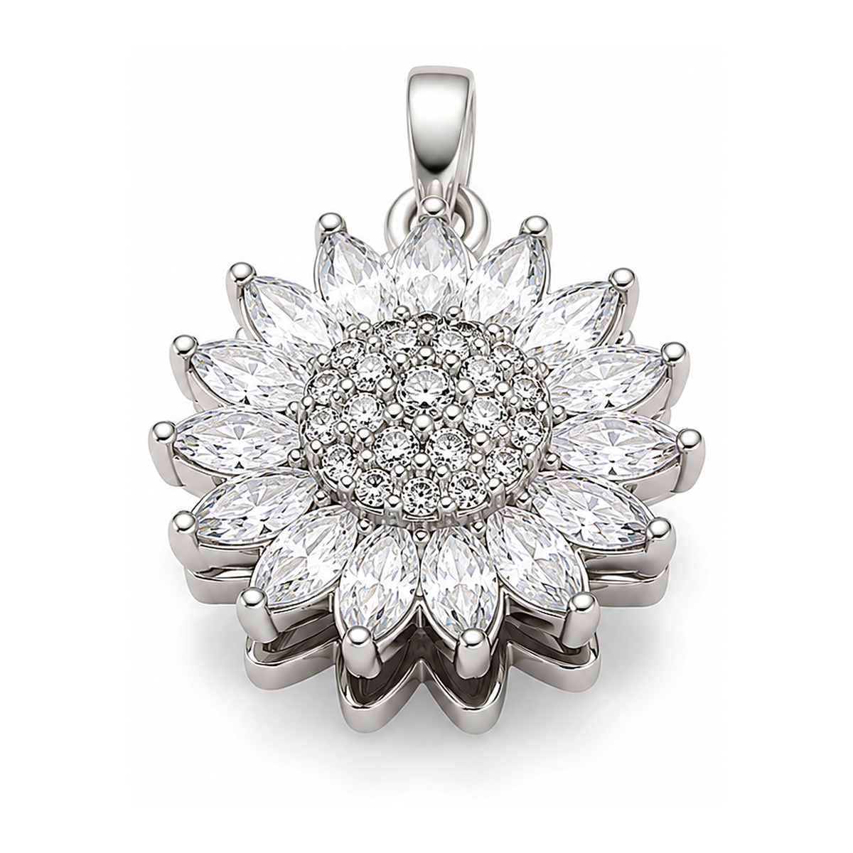 The Silver Lining Look: Spin Me Sunshine silver-tone pendant