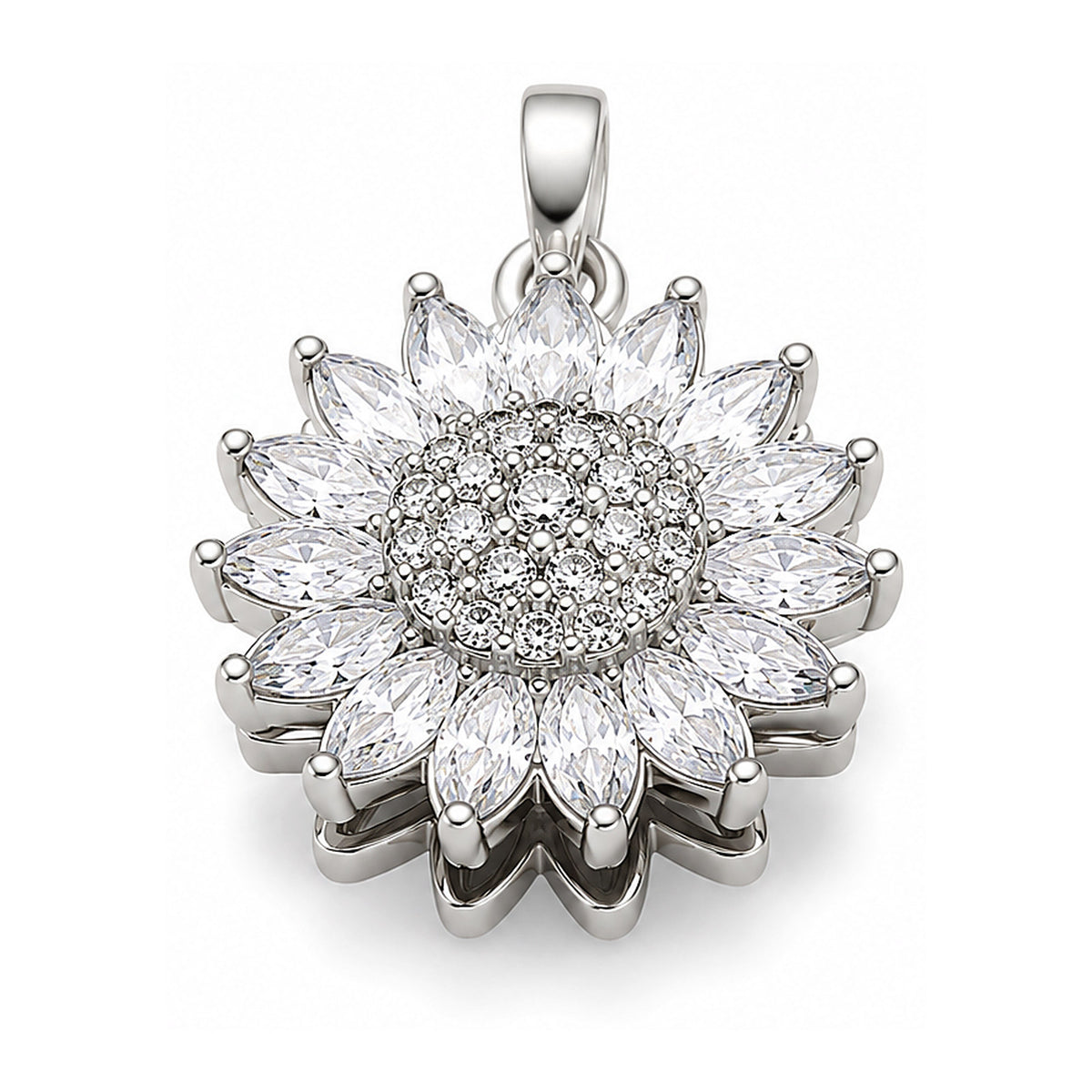 The Sunshine Look: Spin Me Sunshine silver-tone pendant