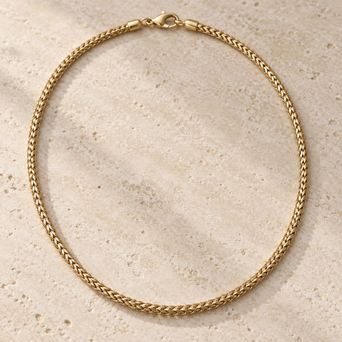 Bar None - Gold Wheat Chain