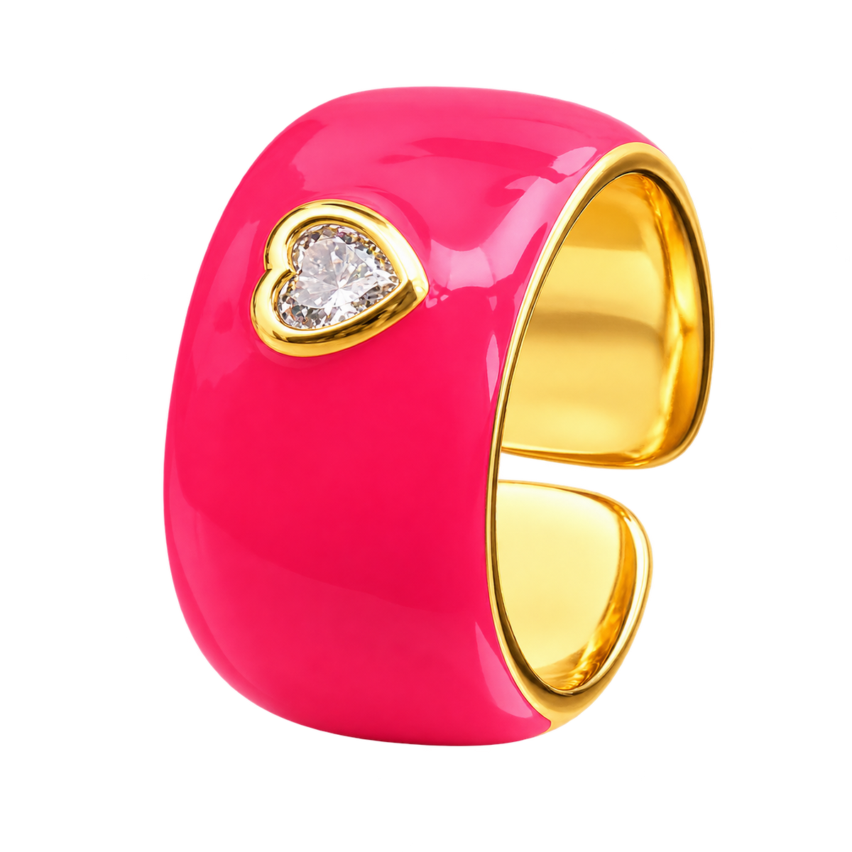 Collect the Shades ring in deep pink