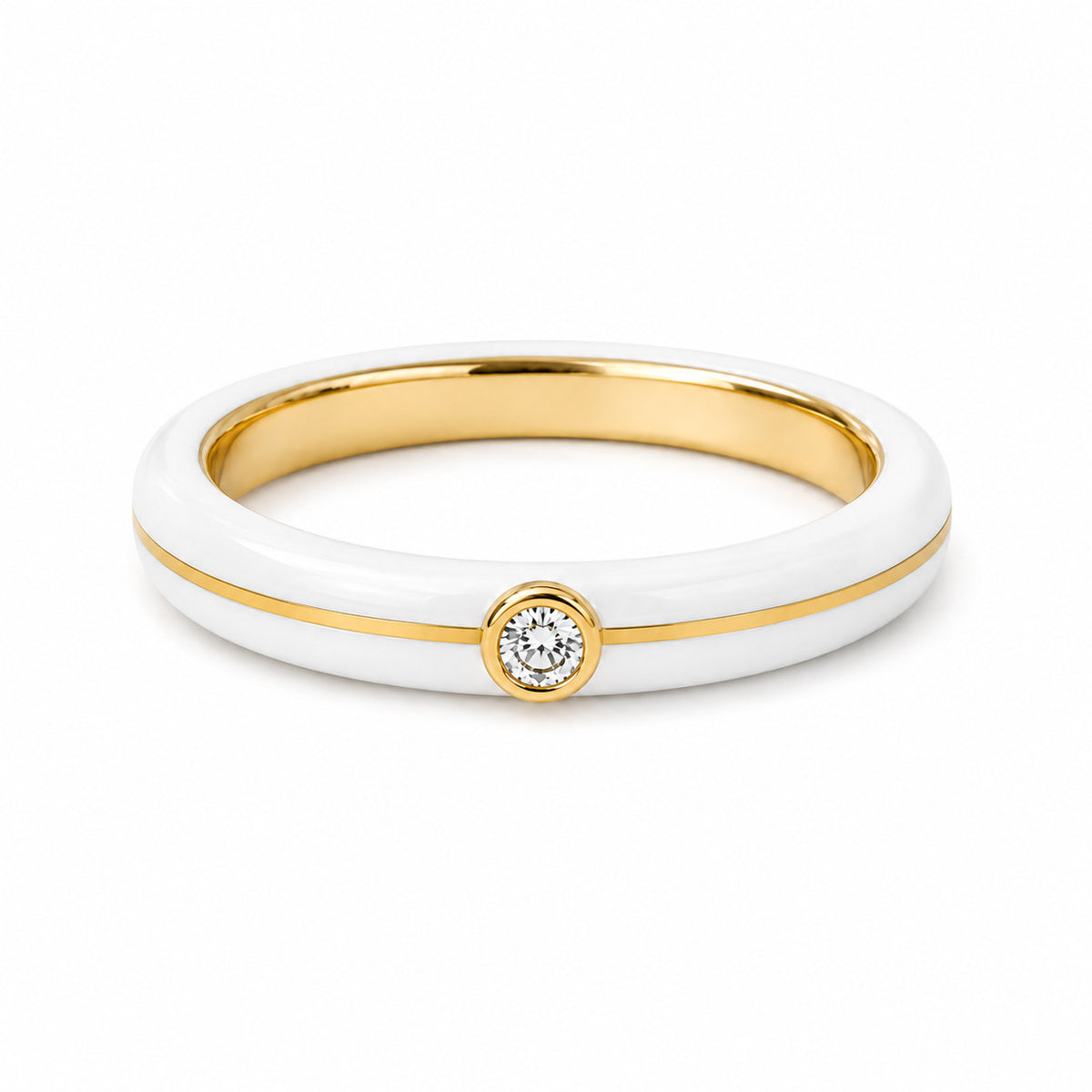 Single Spark white ring