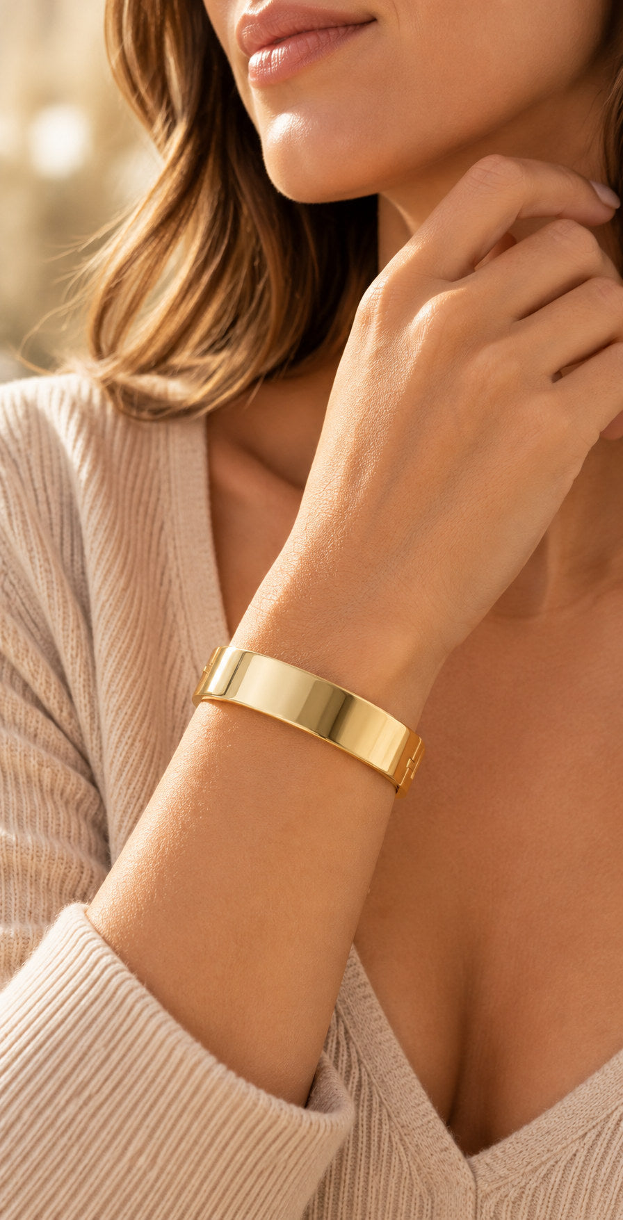 Big Deal Bangle worn on model
