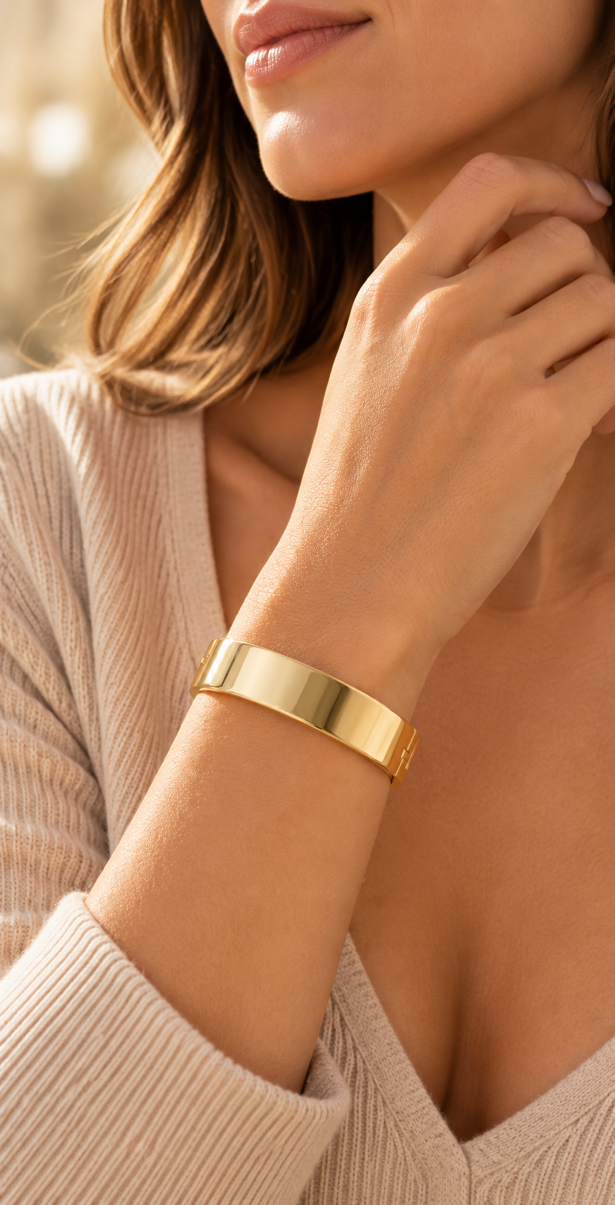 Big Deal Bangle worn on model