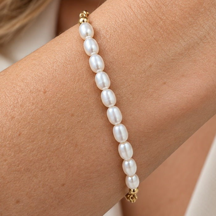 Pearl Theory pearl bracelet worn