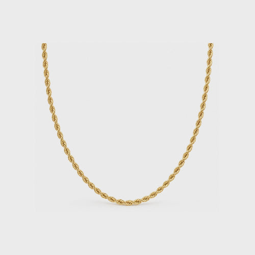 Bar None - Gold Rope Chain
