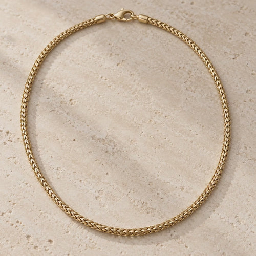 Bar None - Gold Wheat Chain