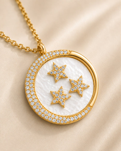 Rise & Shine celestial medallion necklace