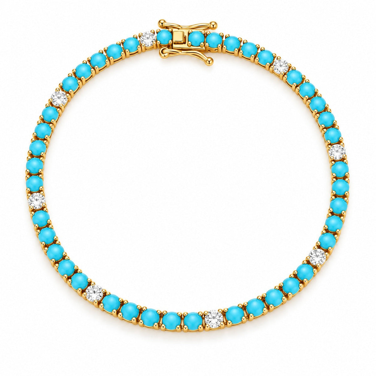 Island Time turquoise tennis bracelet | Boss Up Jewelry