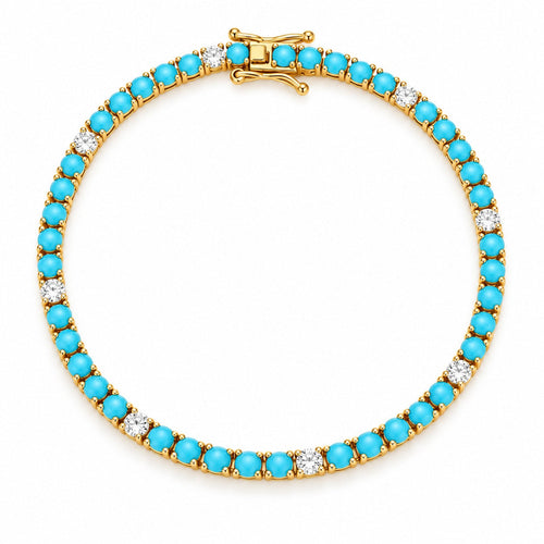Island Time turquoise tennis bracelet | Boss Up Jewelry