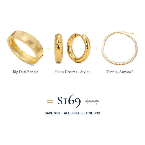 The Big Statement Look: three pieces, one set price