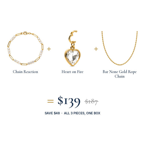 The Charmed Chain Look: three pieces, one set price