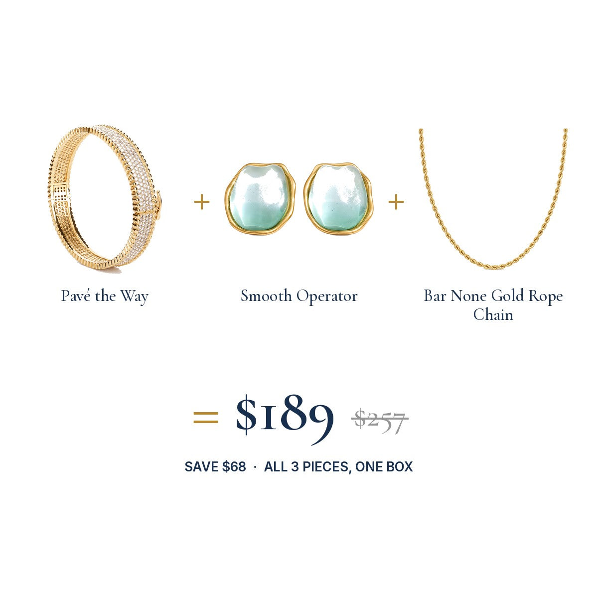 The Executive Sparkle Look: three pieces, one set price
