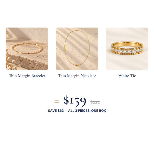 The Fine Line Look: three pieces, one set price