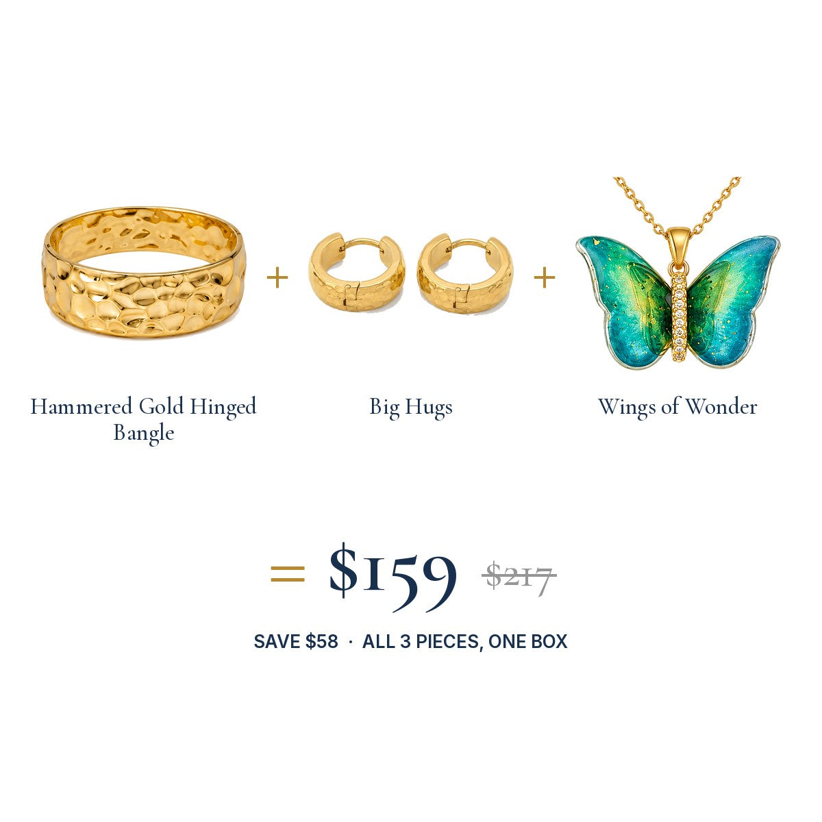 The Golden Hour Look: three pieces, one set price