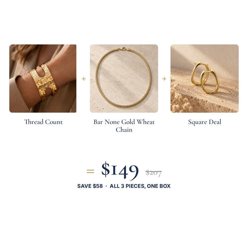The Loose Ends Look: three pieces, one set price